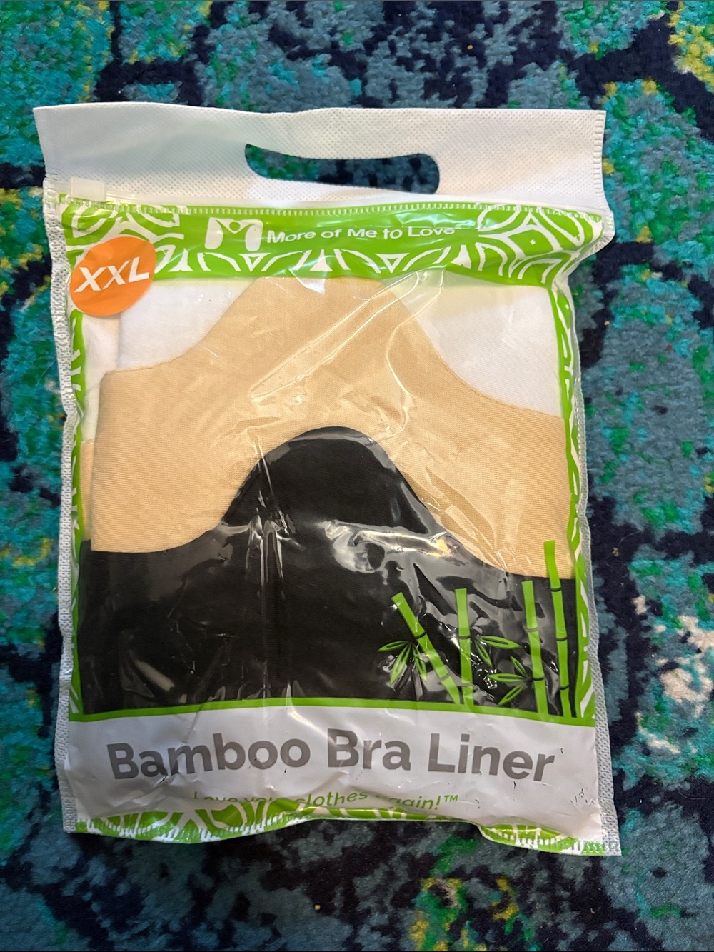 Bamboo Bra Liner - Nude/Black (XXL)